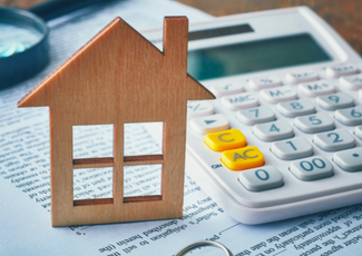 Wood house and calculator