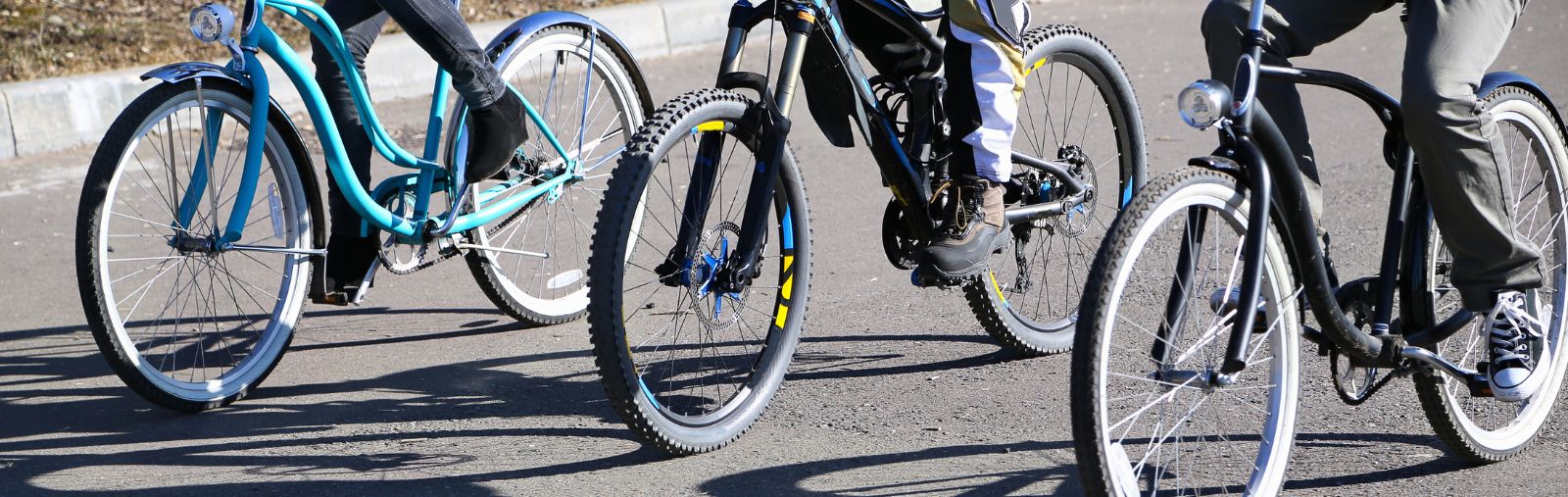 Bicycles on the road