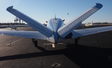 Back of airplane