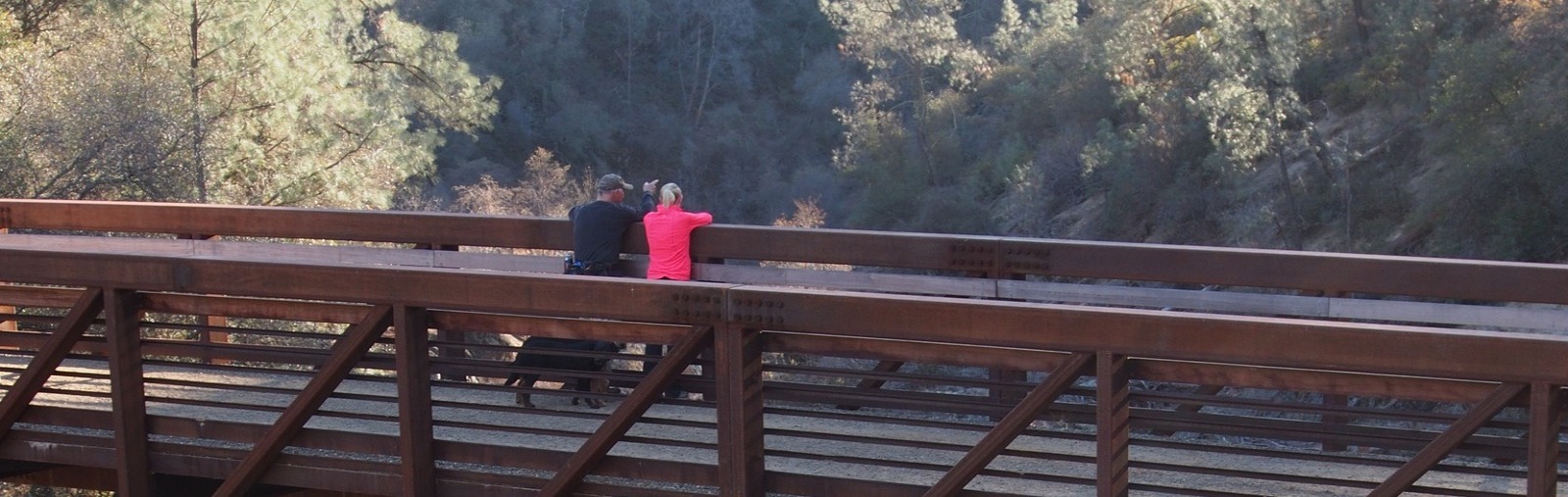 People on Bridge