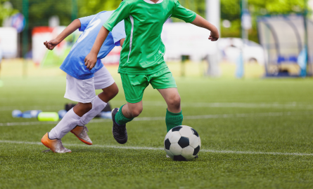 kids playing soccer