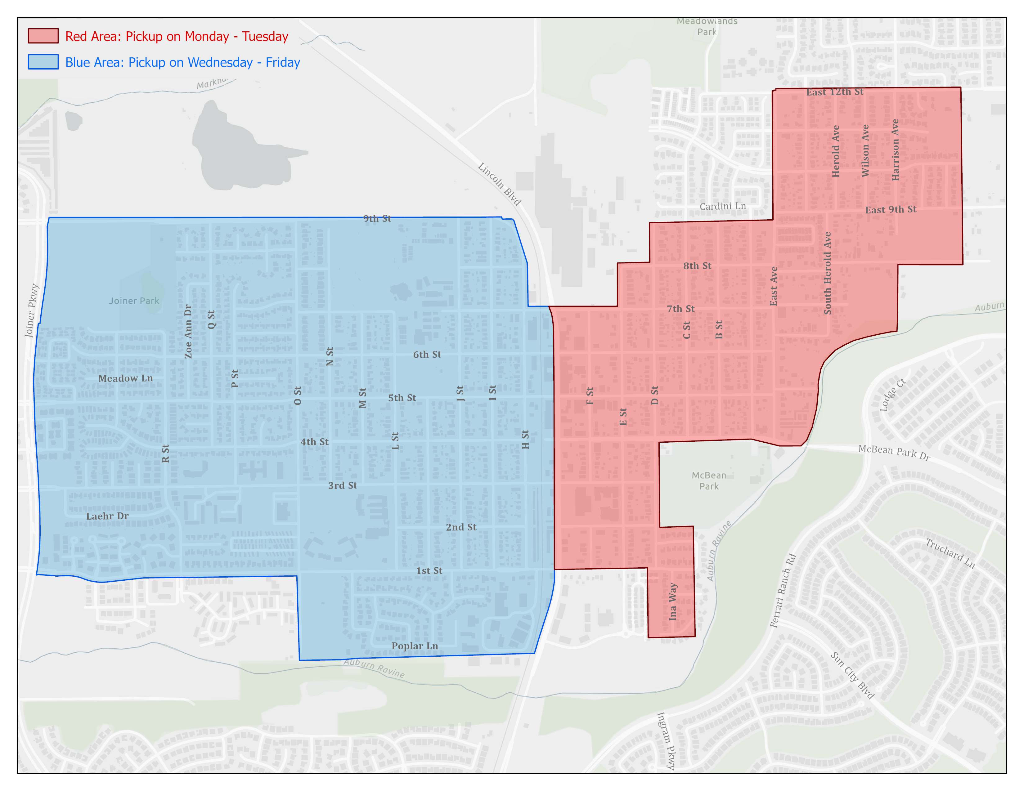 Leaf Pickup Map