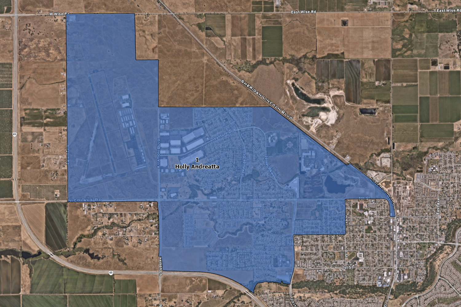 Map of district 1.