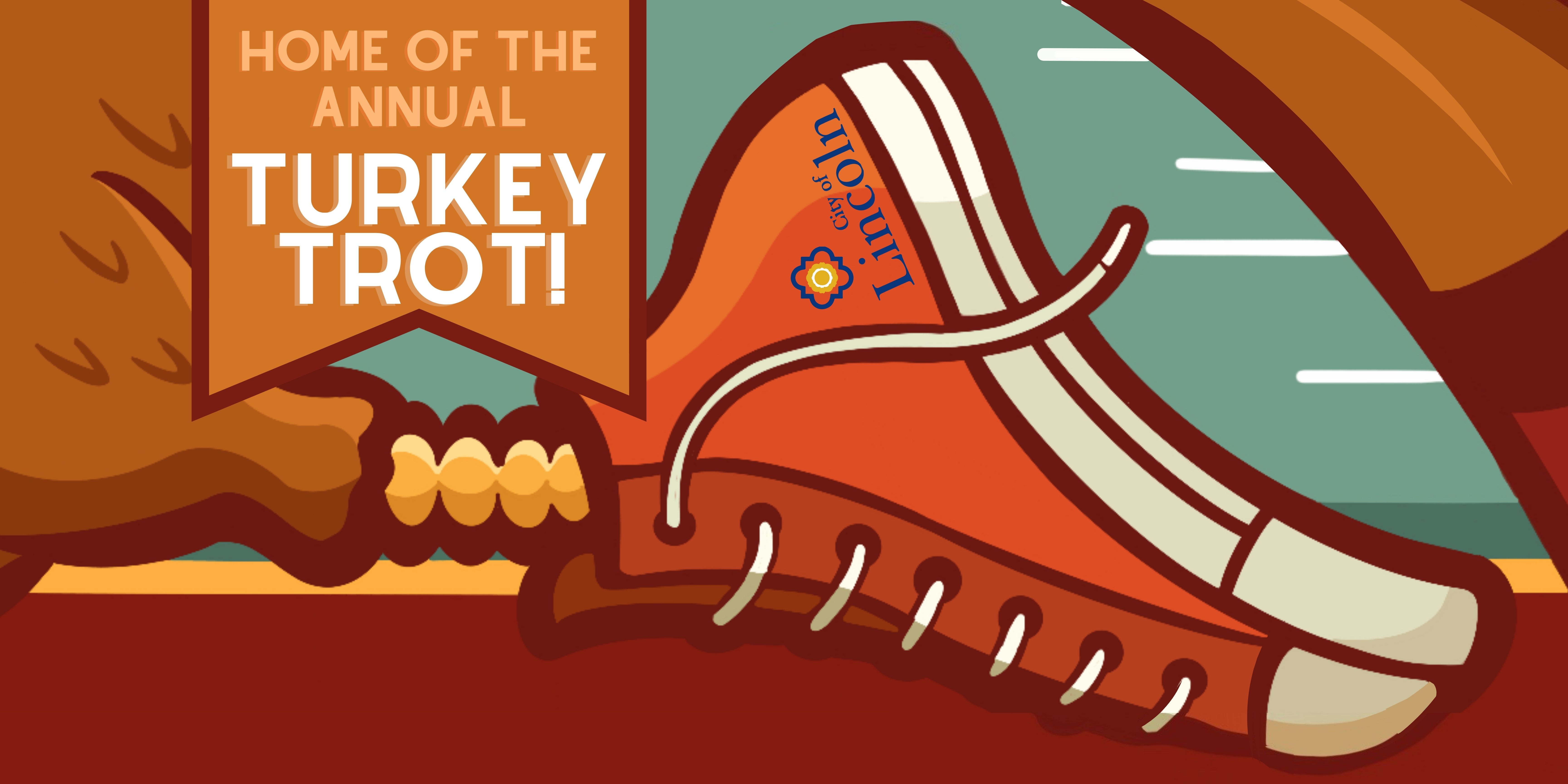 Shoes with turkey leg running