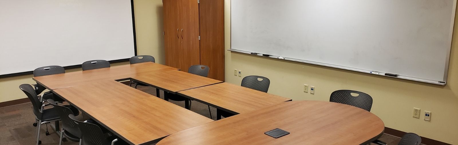 Interior of one of the library's meeting rooms