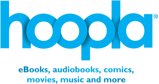 hoopla: eBooks, audiobooks, comics, movies, music and more logo