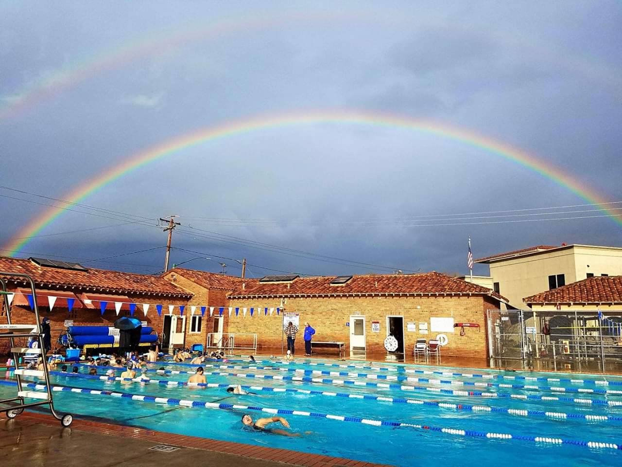 McBean Pool with Rainbow