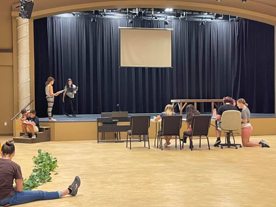 Youth Rehearsing Theater