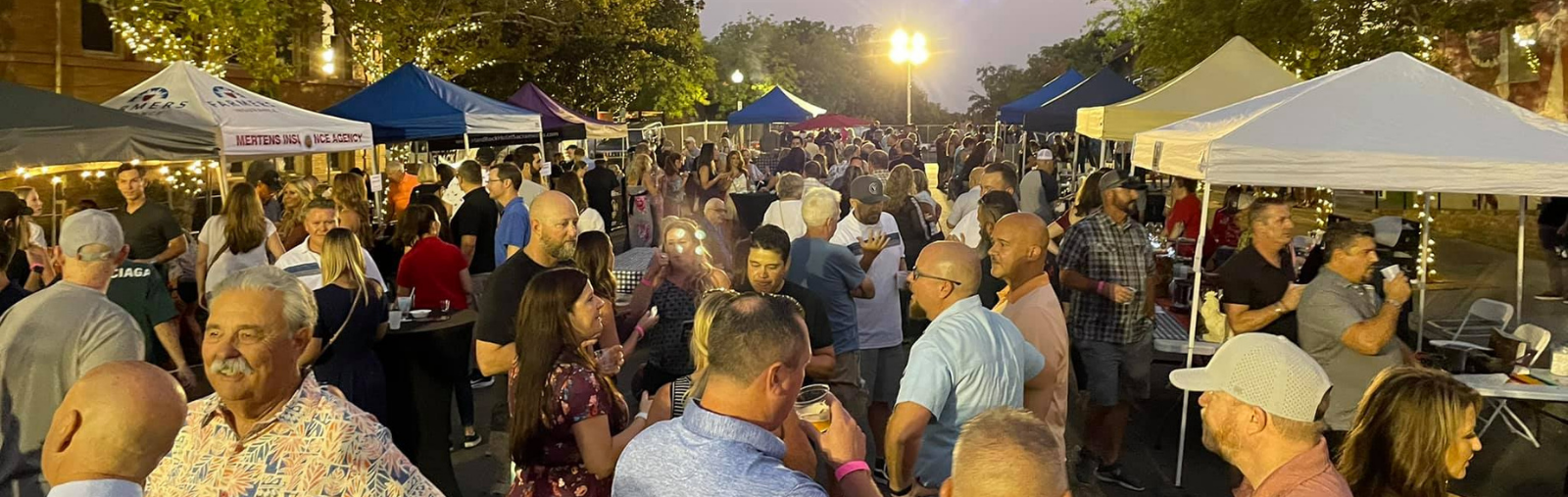 people in street at festival