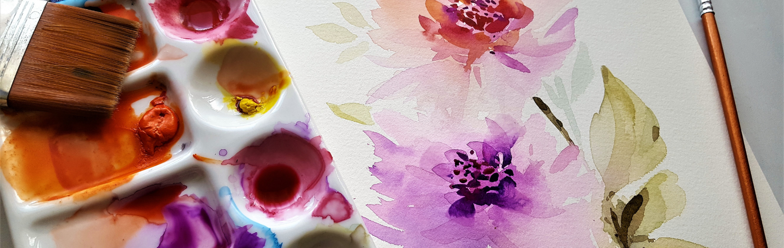 paints and art on page