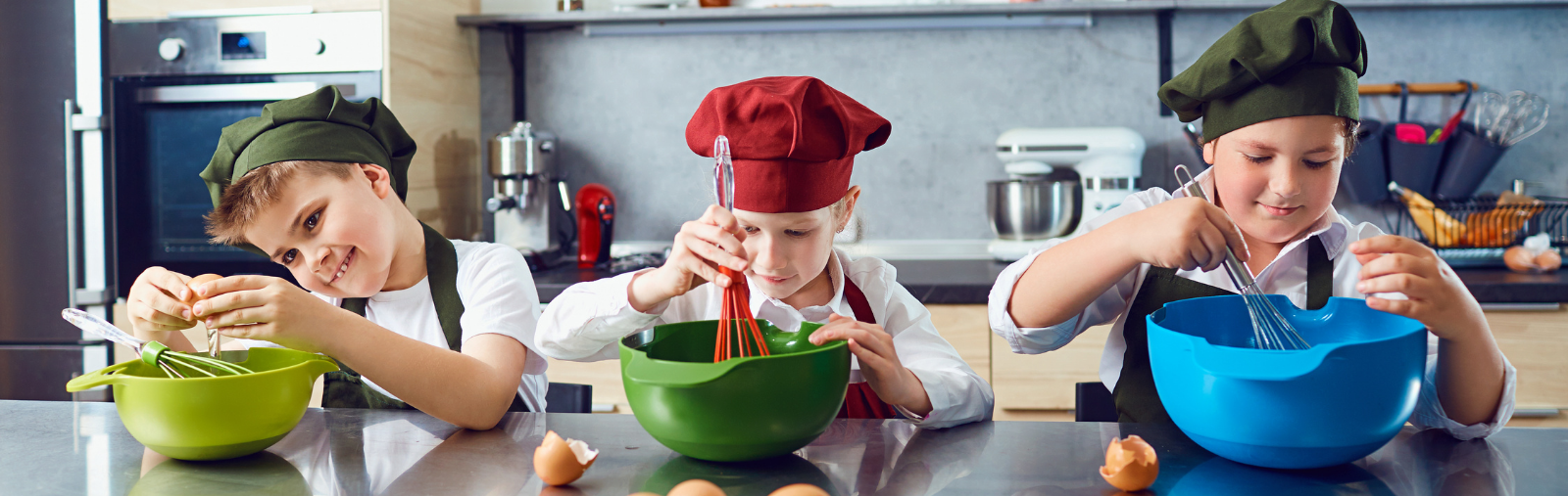 children cooking
