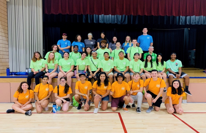 Smiling camp staff