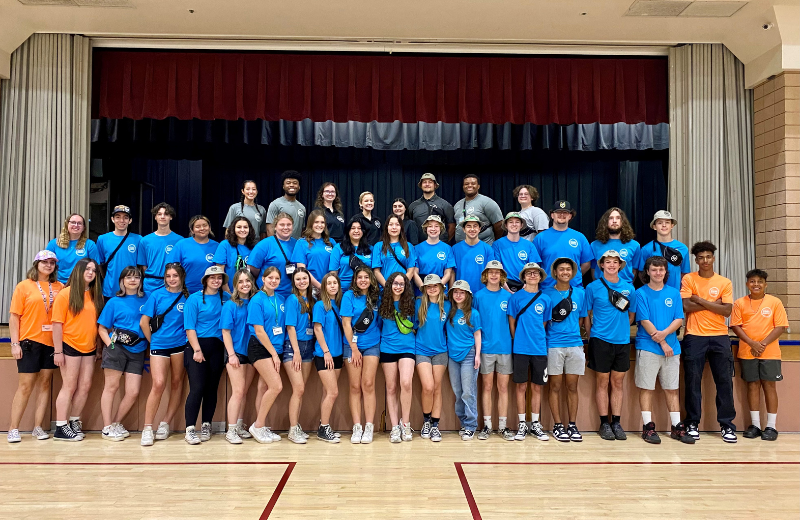 Smiling camp staff
