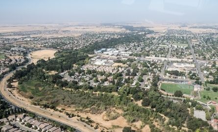 Aerial shot of Lincoln, California