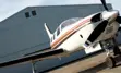 "Plane at hanger"