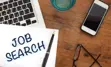 "Job search written on paper."