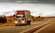 "truck on road"